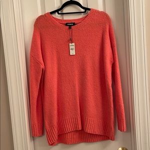 Express Orangish Oversized Sweater